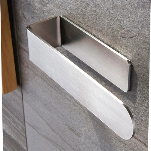 Taozun Hand Towel Holder/Hand Towel Ring - Self Adhesive Bathroom Towel Bar Stick on Wall, SUS 304 Stainless Steel Brushed