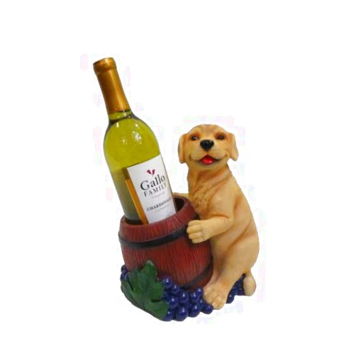 KEDA-GO Decorative Dog Wine Holder, for Dog Loving Wine Drinkers (Golden Labrador)