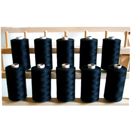 ThreadNanny New ThreadNanny10 Large BLACK Spools of 3-PLY Polyester Sewing Quilting Serger threads