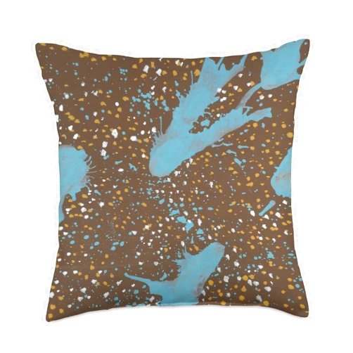 Arte prêt-à-porter Vintage Italian Design from 60's Throw Pillow, 18x18, Multicolor