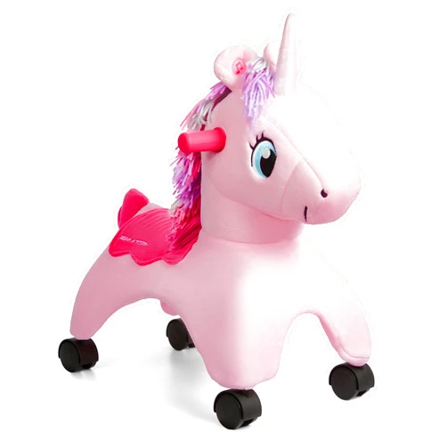 Radio Flyer Shimmer The Magical Unicorn with Interactive Lights and Sounds, Ride On Toy for Toddlers Ages 1-3, Pink Unicorn Toy for Kids, Medium