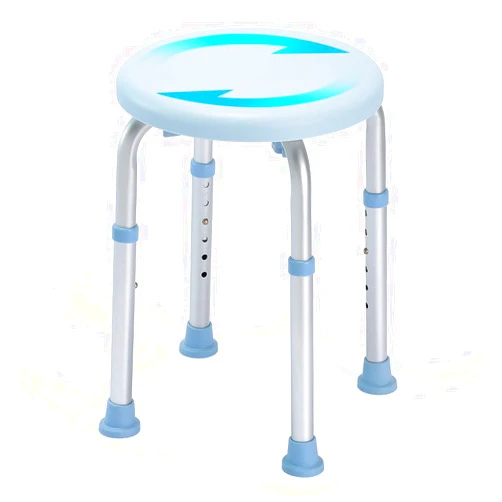 OasisSpace FSA/HSA Eligible Swivel Shower Chair, 360 Degree Rotating Shower Seat Bench 400lbs, Tool Free Adjustable Shower Stool Tub for Inside Shower Adults Seniors