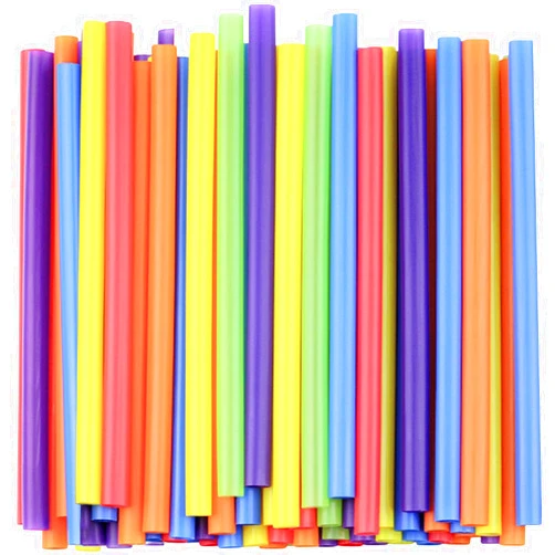 Comfy Package, [100 Count] Jumbo Plastic Smoothie Straws - 8.5