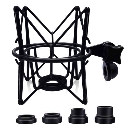 Boseen Microphone Shock Mount Mic Holder - Anti Vibration Spider Shockmount Compatible with Many Condenser Mics Like AT2020 MXL 770 MXL 990 Samson G Track Pro Rode Procaster NT1-A Neumann U87 etc.