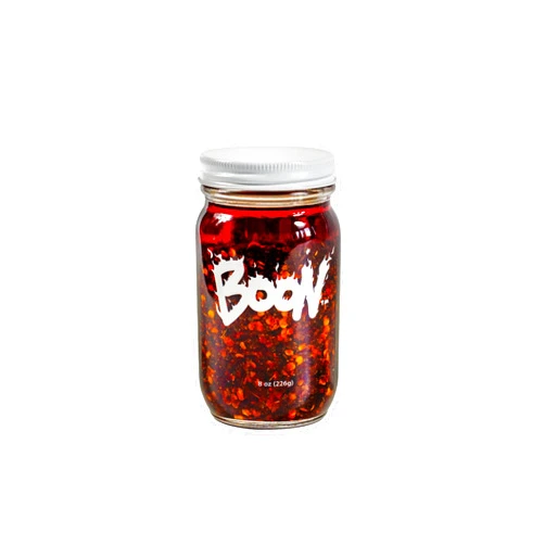 Boon Sauce Extra Hot Chili Oil, (8 Ounces), Spicy Chili Oil with Garlic, Anchovies and Shallots…