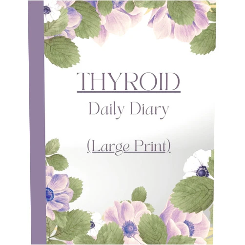 LG Health Records Large Print - Thyroid Daily Diary: Symptom Tracker for Hashimoto's, Graves' Disease, Hyperthyroid, Hypothyroid, Thyroiditis, Thyroid Cancer, Thyroid Nodules