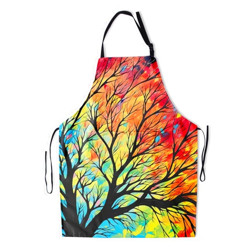 Granbey Artist Painting Apron with 2 Pockets Painters Art Aprons Gifts for Women Men Butterfly Kitchen Smocks