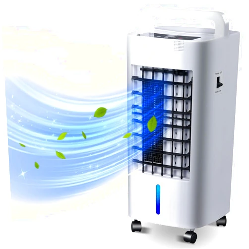 Vizckvi Portable Air Conditioners, Personal Evaporative Air Cooler Electric Cooling Fan for Home Bedroom with 3 Wind Speeds 12H Timer Remote Ice Pack