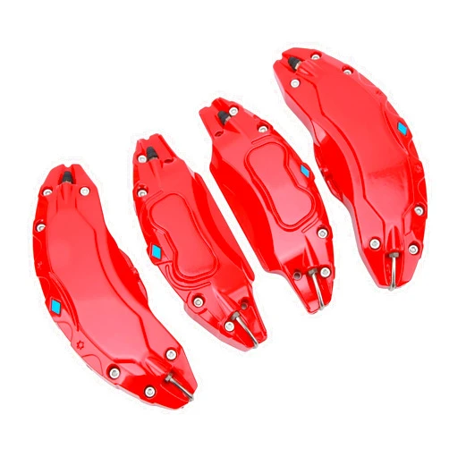 Airshi Caliper Covers, 4 Pieces Sport Color Disc Brake Caliper Covers 19 Inch 20 Inch Wheel Hub for Y Model (Red)