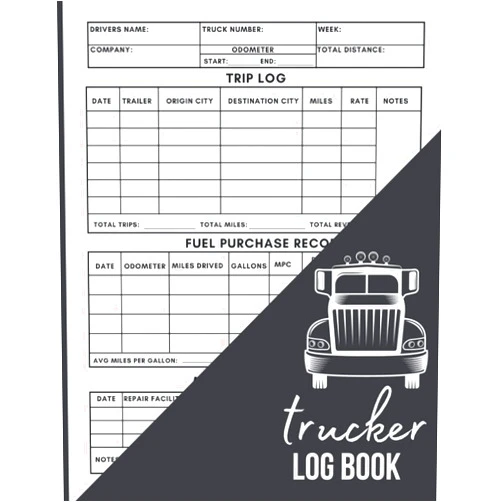 By School lance (Author) Trucker Log Book: Track Trip | Truck Driver Log | Fuel Log Book for Truckers & Maintenance Records driving schedule | Tracking For Truck Drivers | size 8.5 ×11 inches120 Pages