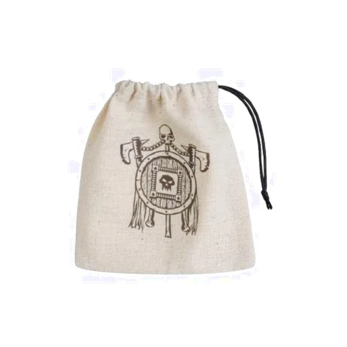Q Workshop Orc Beige & Black Basic Dice Bag