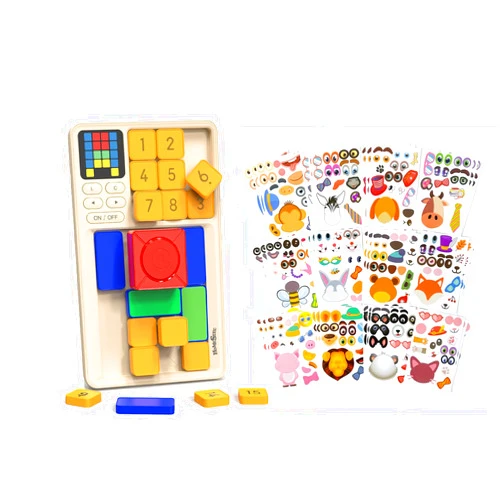 HOMESTEC Super Slide Puzzle + Animal Face Sticker Set