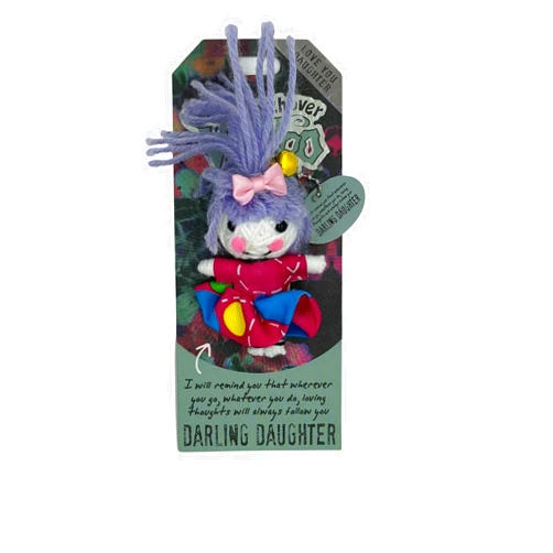 Watchover Voodoo 3-Inch Darling Daughter Keychain - Handcrafted Gift to Bring Good Luck and Positivity Everywhere You Go