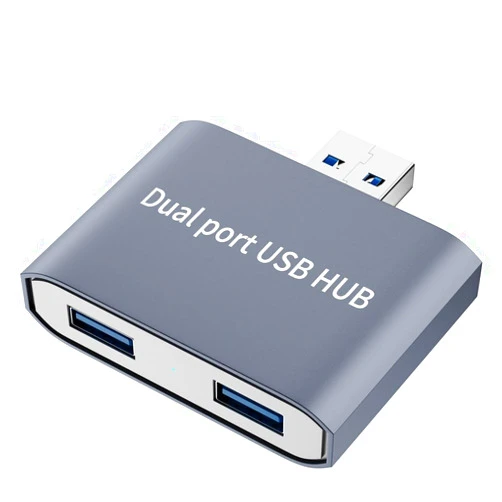 ROÉKO USB 3.0 Hub for Laptop, Dual USB Hub Splitter, ROÉKO 2 Ports USB 3.0 Adapter Fast Speed Data Transfer for Printer, USB Keyboard,Samsung Notebook(Data and for Charging but Wouldn't Work with CarPlay