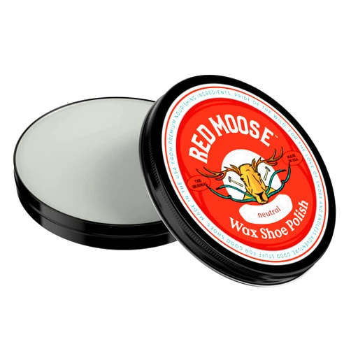 RED MOOSE Premium Wax Shoe Polish - Shine and Protect Leather Shoes and Boots