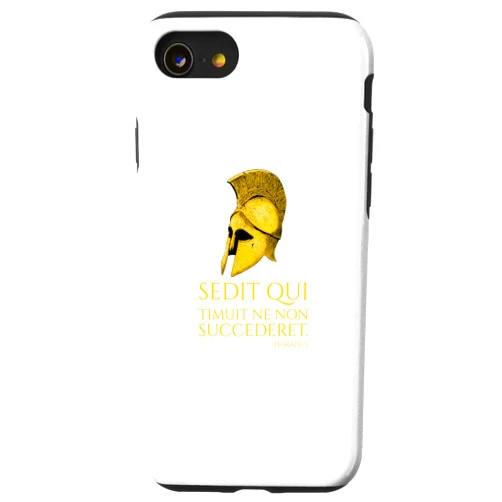Motivational Ancient Roman Classical Latin Quotes iPhone SE (2020) / 7 / 8 Motivational Latin Proverb - Ancient Roman Poet Horace Quote Case