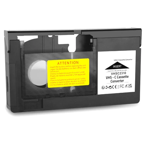 VCC Motorized VHS-C to VHS Cassette Adapter for JVC C-P7U CP6BKU C-P6U Panasonic PV-P1 RCA VCA115