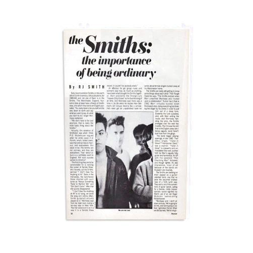 PENU The Smiths Poster Vintage Music Posters for Room Aesthetic Canvas Wall Art Bedroom Decor 12x18inch(30x45cm)