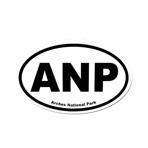 CafePress Arches National Park Euro Oval Car Bumper Magnet