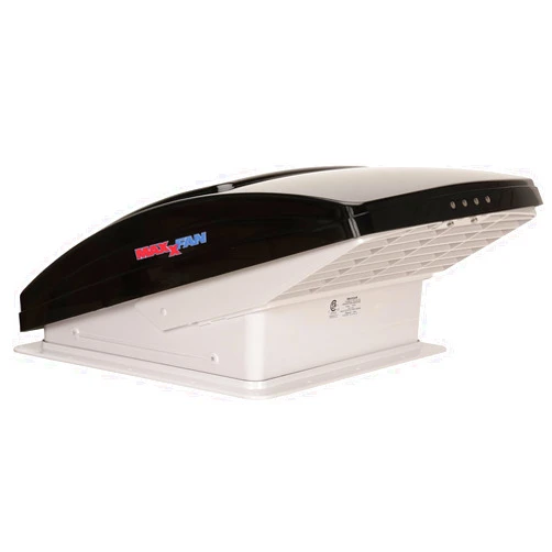 MAXXAIR Maxxfan Deluxe Vent, Fan and Vent Cover All in One - Powerful 4-Speed Fan, Built-in Rain Cover, Exhaust Air Only, Fits 14