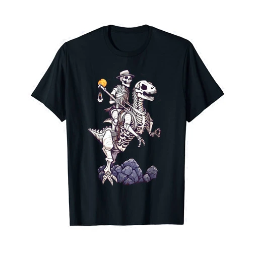 Skeleton Riding Mummy Dinosaur Co. Skeleton Riding Mummy Dinosaur T-Shirt