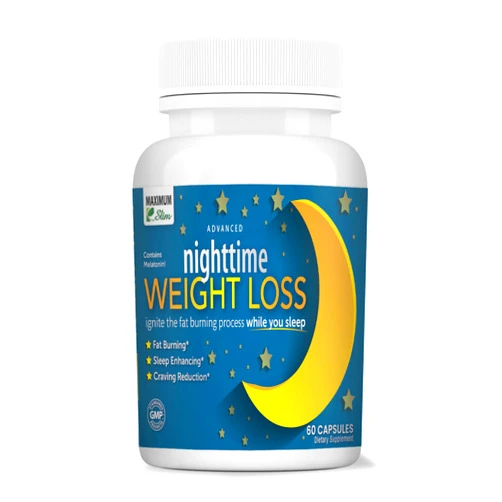 Maximum Slim Advanced Nighttime (Fat Burning) Weight Loss with African Mango, Green Tea, Resveratrol, and Maqui Berry,Will Help You Lose Weight While Sleeping and Maintain Sleep, 60 Count