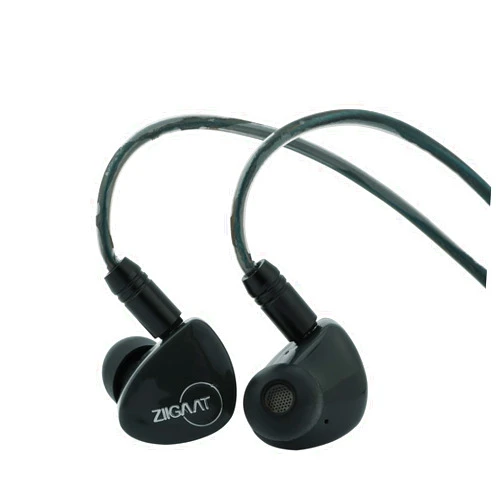 Linsoul ZiiGaat Cinno 1DD+4BA in Ear Monitor, Hybrid Wired Earbuds, HiFi IEM with Tonal Balance, Ergonomic Fit, Detachable 0.78mm 2Pin IEM Cable (Black)