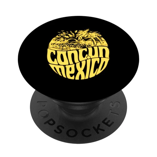 Summer Trip Humor Apparel Collection Cancun Mexico Souvenirs Summer Vacation Trip Gift PopSockets Swappable PopGrip