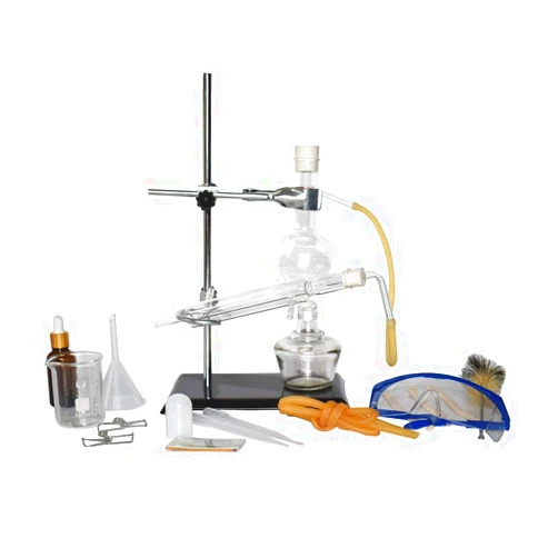 Cherish XT New 150ml Lab Glassware Kit Glass Distillation Apparatus Essential Oil Distiller Water Distiller Purifier Making Your Own Essential Oil, Moonshine