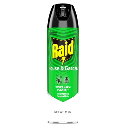 Raid House and Garden Insect Killer Spray, for Indoor & Outdoor Use, Won't Harm Plants, 11 oz