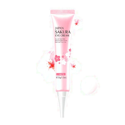 AKARY Sakura Eye Cream, Under Eye Cream to Reduce Dark Circles, Bags, Puffiness, Hydrate Undereye Area, Skincare Eye Cream with Hyaluronic Acid for All Skin Types