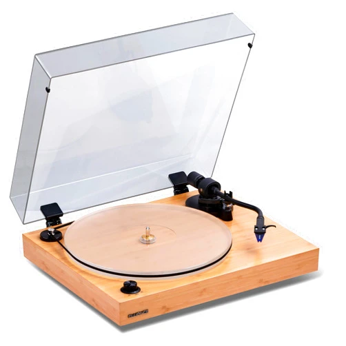Fluance RT85 Reference High Fidelity Vinyl Turntable Record Player with Ortofon 2M Blue Cartridge, Acrylic Platter, Speed Control Motor, High Mass MDF Wood Plinth, Vibration Isolation Feet - Bamboo