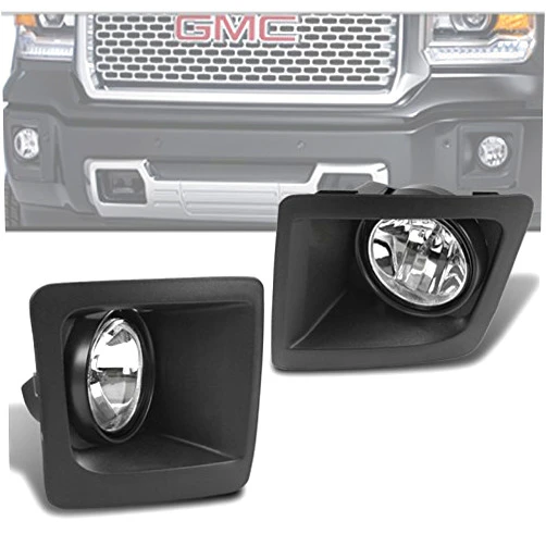 ZMAUTOPARTS For GMC Sierra 1500 Bumper Driving Fog Light Lamp Chrome W/Bulb