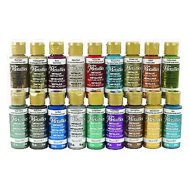DecoArt Americana Dazzling Metallics Fan Favorites Sampler Set 2 oz