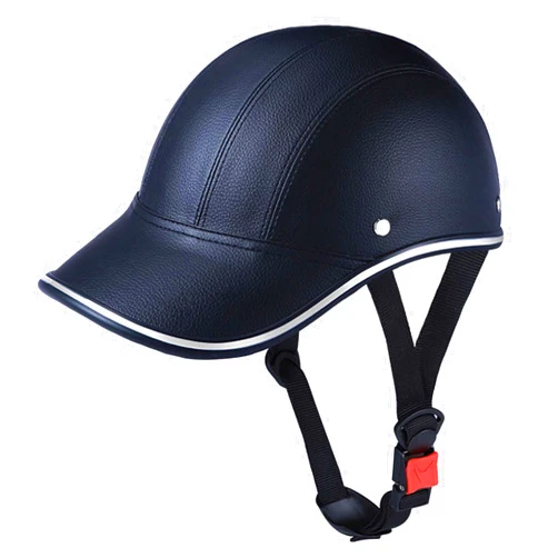 CGHJDM Retro Thin Skull Cap Half Helmet German Motorcycle Helmet Baseball Motorcycle Helmet Moped Scooters Electric Motorcycle Half Helmet Portable Helmet for Adult Men Women Helmet DOT Approved
