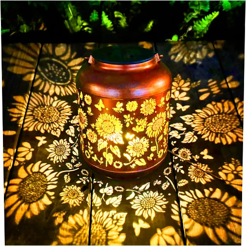 ANYTALK Solar Lanterns Outdoor Waterproof, Sunflower Gifts for Women Grandma Mom, Hanging Solar Lights for Backyard Porch Patio Table Yard Balcony Lawn Pathway, Mothers Day Gifts