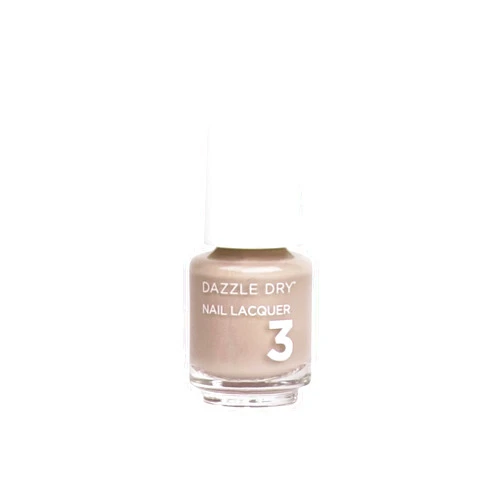 Dazzle Dry Nail Mini Lacquer (Step 3) - Broadway Beige - A cool and medium greige with purple undertones. Full coverage cream. (0.17 fl oz / 5 Manicures)