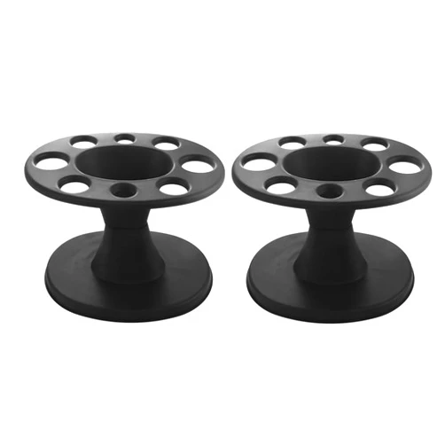 Vctitil 2Pcs Round Comb Storage Stand Set,Plastic Rack Salon Brushes Organizer,Hair Cutting Accessories Hairbrush Holder Hair Styling Tools for Salon