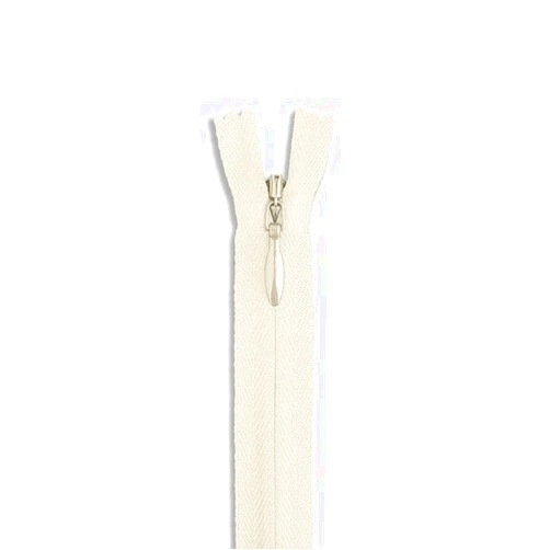Sheriffdrink 24 Inch Nylon Invisible Zipper for Sewing, DIY Crafts Dresses Skirts Pillows - Conceal Nylon Coil Zipper for Tailoring and Home Decor (Natural)