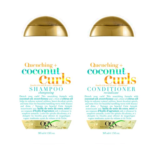 OGX Quenching + Coconut Curls Curl-Defining Shampoo & Conditioner