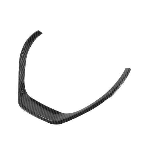 X AUTOHAUX Carbon Fiber Pattern Black Steering Wheel Covers for BMW 3 Series F30 316i ABS Plastic Trim Replacement Stickers Car Interior Decoration