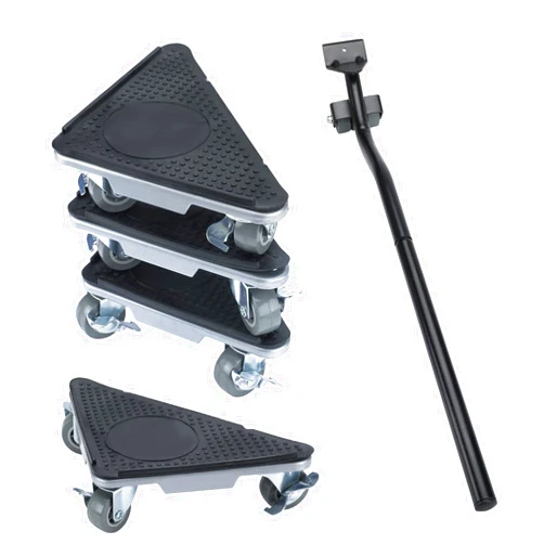 Insdawn Furniture Sliders Moving Dolly 3 Wheels Heavy Duty Furniture Movers Easy Furniture Lifter Mover Tool Set 4 Pack for Heavy Object 800LBs Load Capacity