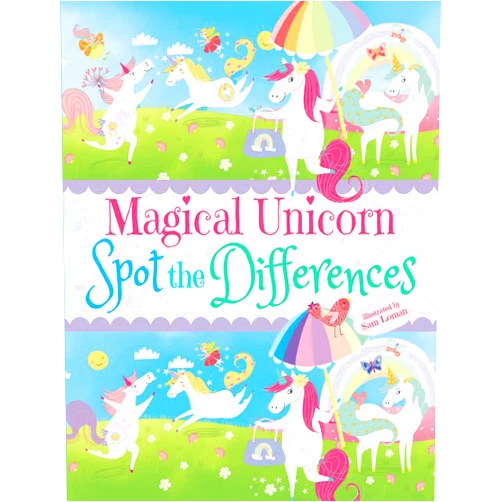 Sam Loman Magical Unicorn Spot the Differences (Dover Kids Activity Books: Fantasy)