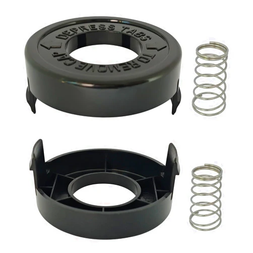 Generic 682378-02 RS-136 Spool Cover Caps Replacement for Black Decker ST1000 ST4000 ST4500 GE600 CST800 ST6800 String Trimmer, Trimmer Spool 682378-02 with Spring Parts (2 Pack)