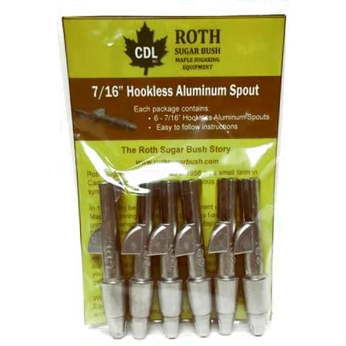 Tap My Trees 660557PK Maple Sap Tree Tap, Hookless, Aluminum, 7/16-In., 6-Pk. - Quantity 6