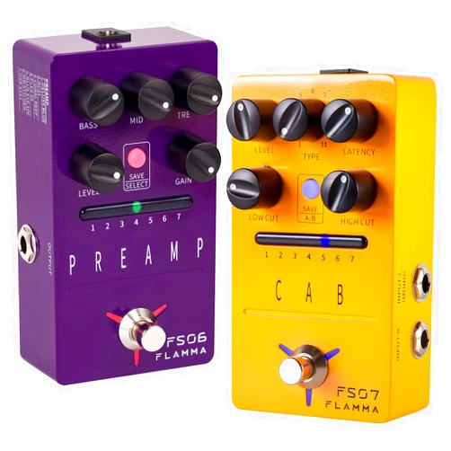 FLAMMA Preamp & Cabinet Sim Effects Pedal