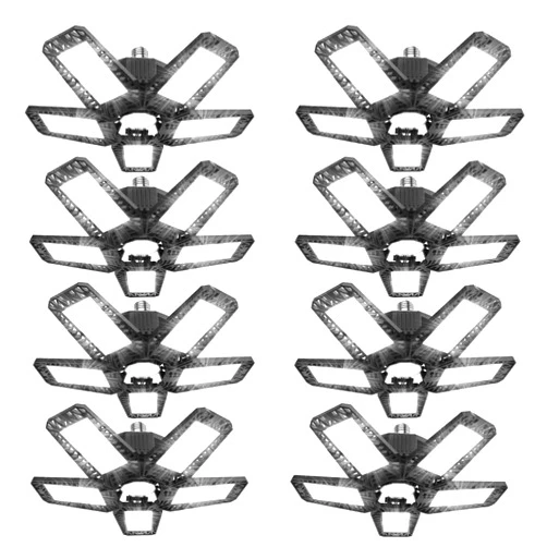 ISKYDRAW LED Garage Lights 160W, 8 Pack Shop Lights for Garage 16000LM 6500K Garage LED Lights, Screw in Lighting Bulbs for Garage Basement Workshop Gym Barn
