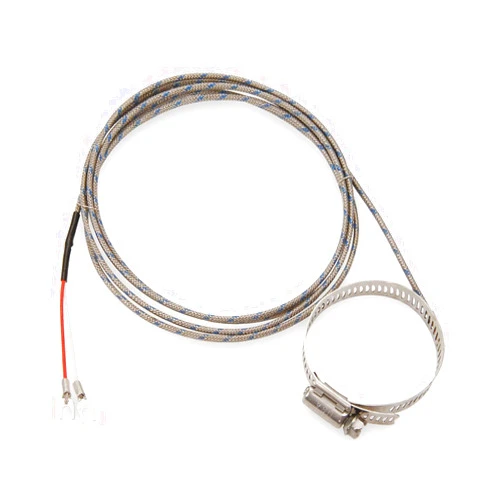 Tempco TPW00037 - Pipe Clamp Thermocouple: Thermocouple, Type K, Grounded, Spade Lugs, Hose Clamp