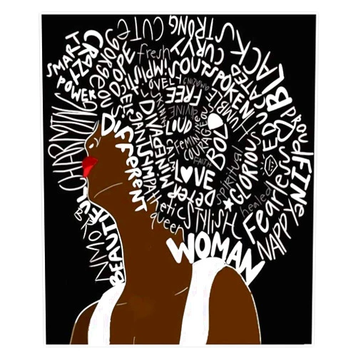 Glover Trading Black Power | Educated Strong Black Women Afrikan Queen Sticker Vinyl Bumper Sticker Decal Waterproof 5