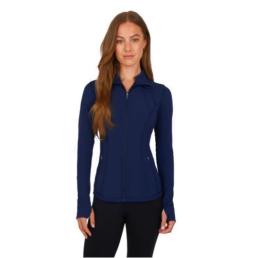 Yogalicious Womens Ultra Soft Lightweight Full Zip Yoga Jacket with Pockets